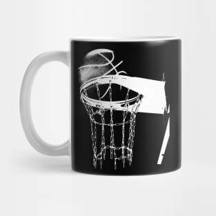 Basketball Hoop Rim Design Mug